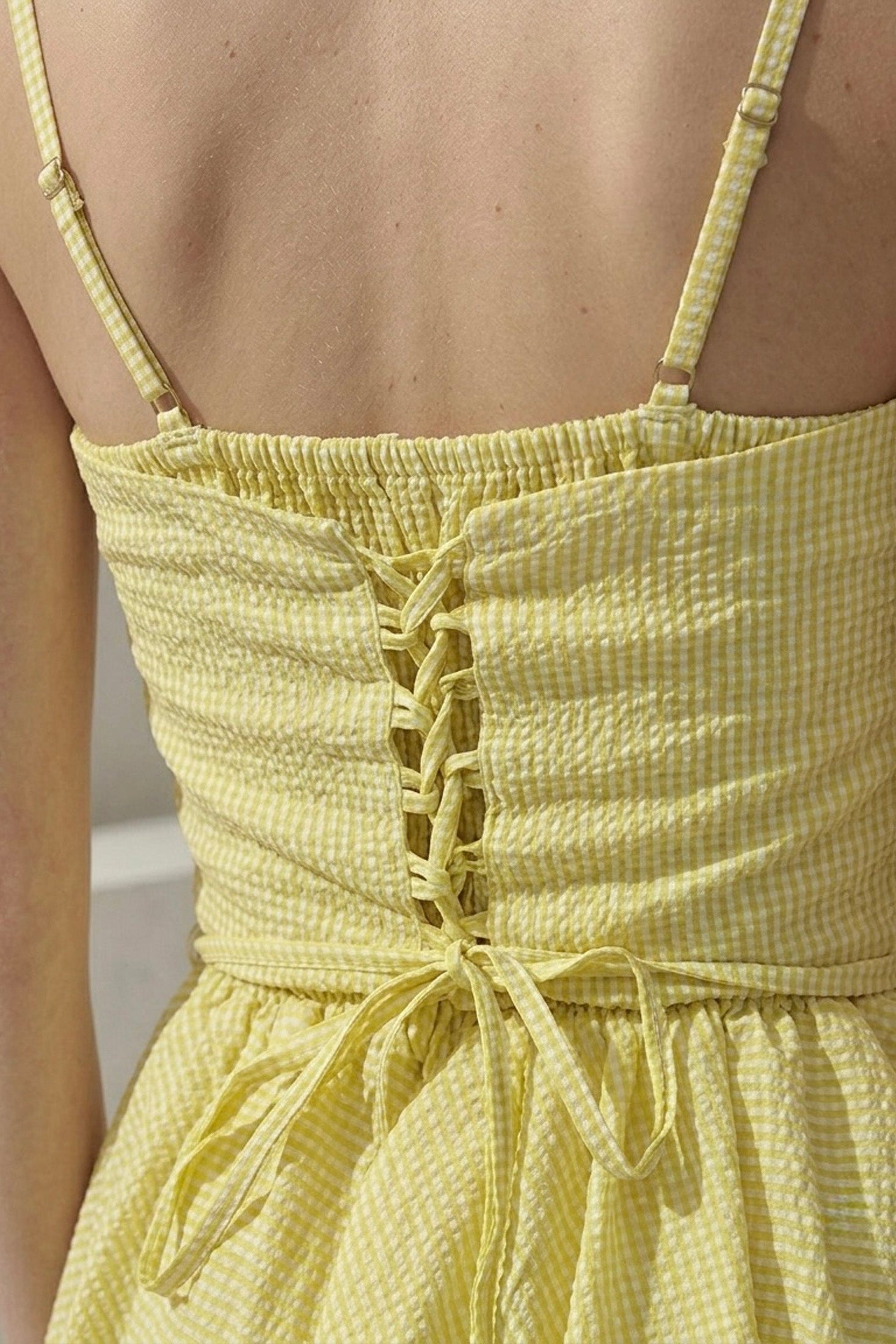 Vestido Corset Texturizado · Mini Soleil