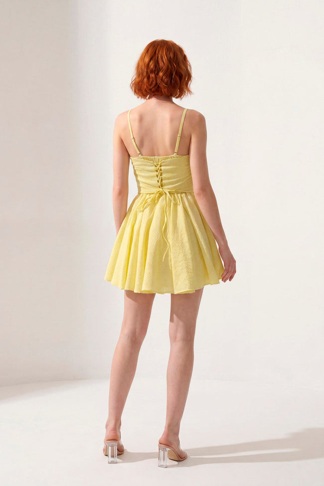 Vestido Corset Texturizado · Mini Soleil