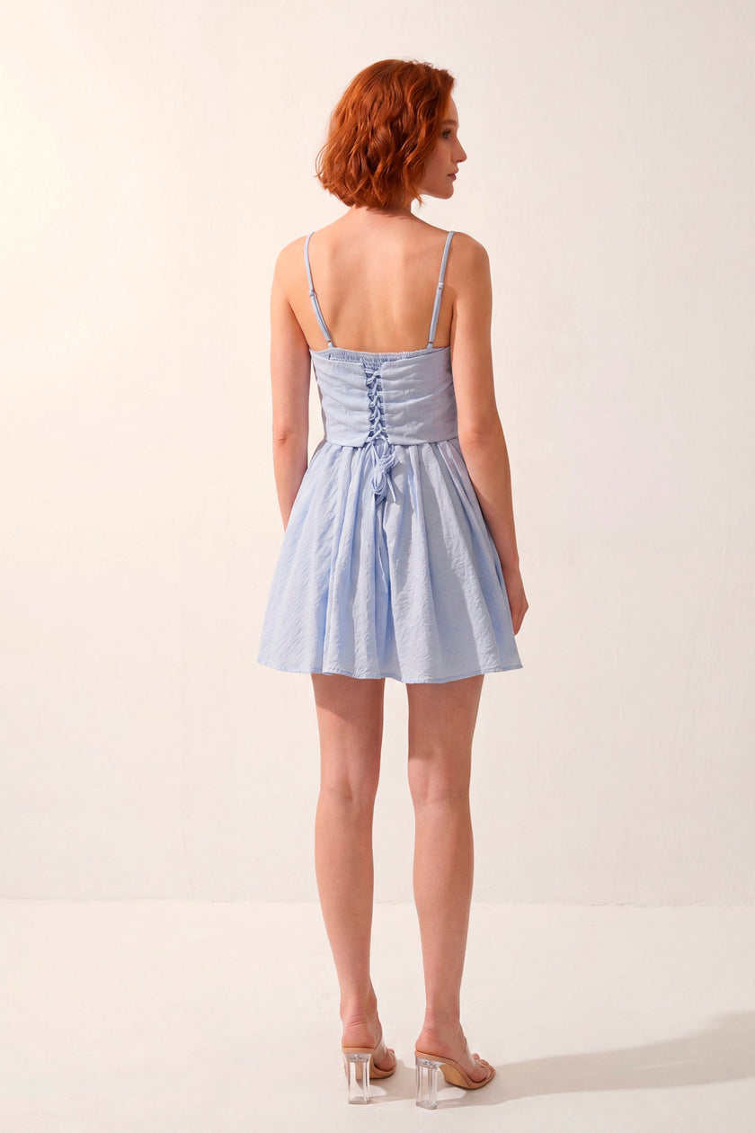 Vestido Corset Texturizado · Mini Soleil