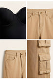 Pantalón · Cargo Wide Leg Tiro Alto