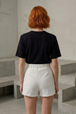 Minifalda-Short Estructurado con Cinturón