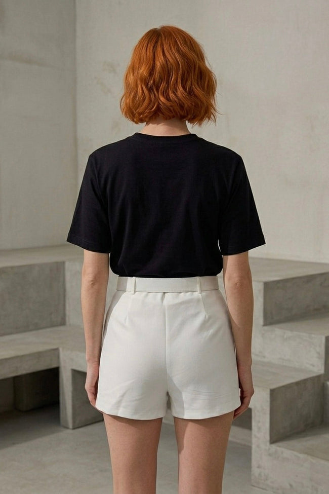 Minifalda-Short Estructurado con Cinturón