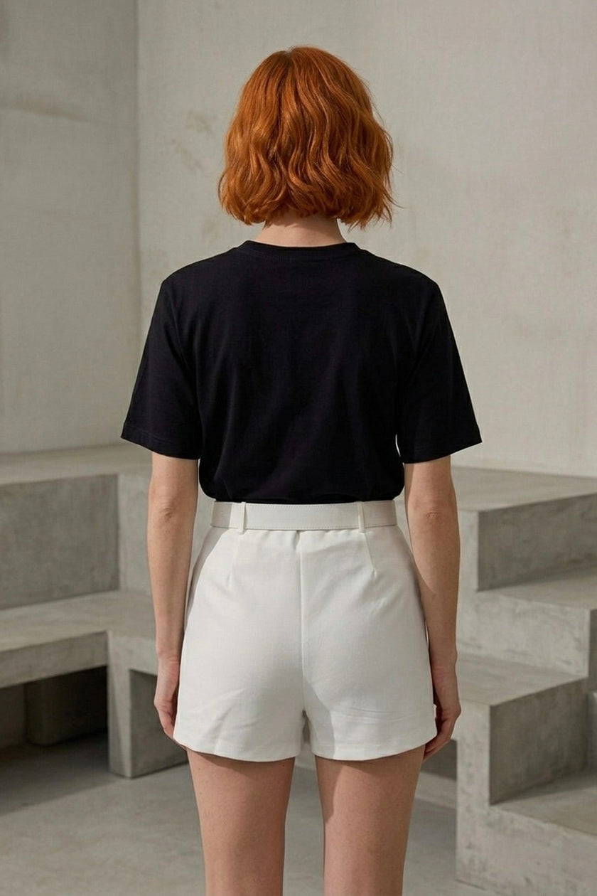 Minifalda-Short Estructurado con Cinturón
