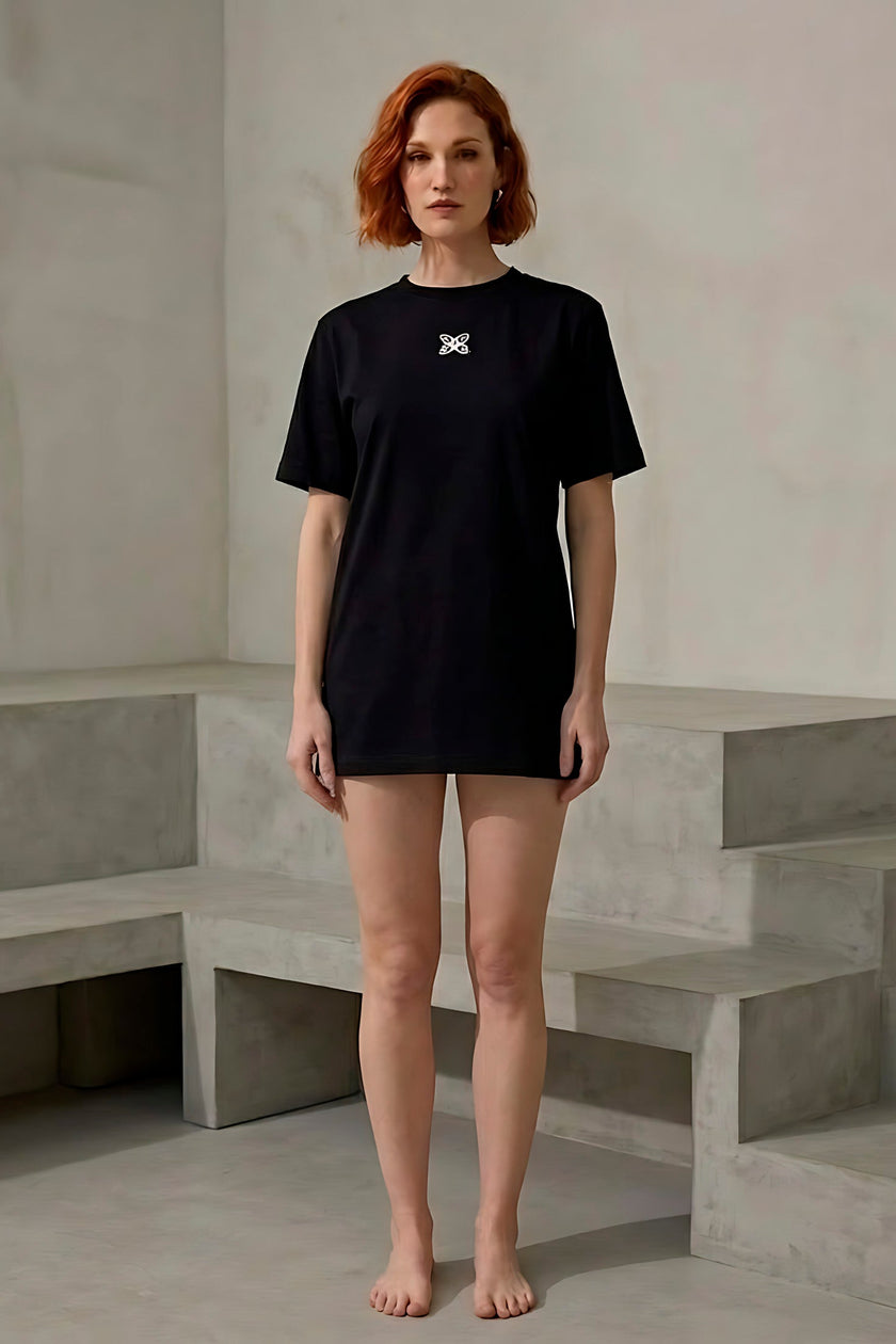 Camiseta Oversize Premium con Logo Bordado