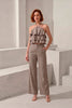 Set Top Halter Volantes + Palazzo JGz Celia