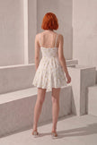 Vestido Blossom · Mini Floral Crema con Corset
