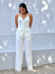 Set Chaleco Sastre + Palazzo Wide Leg