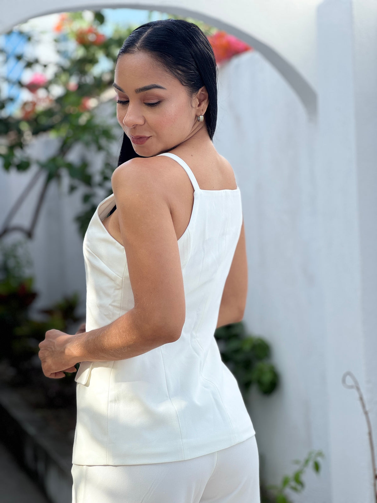 Set Chaleco Sastre + Palazzo Wide Leg