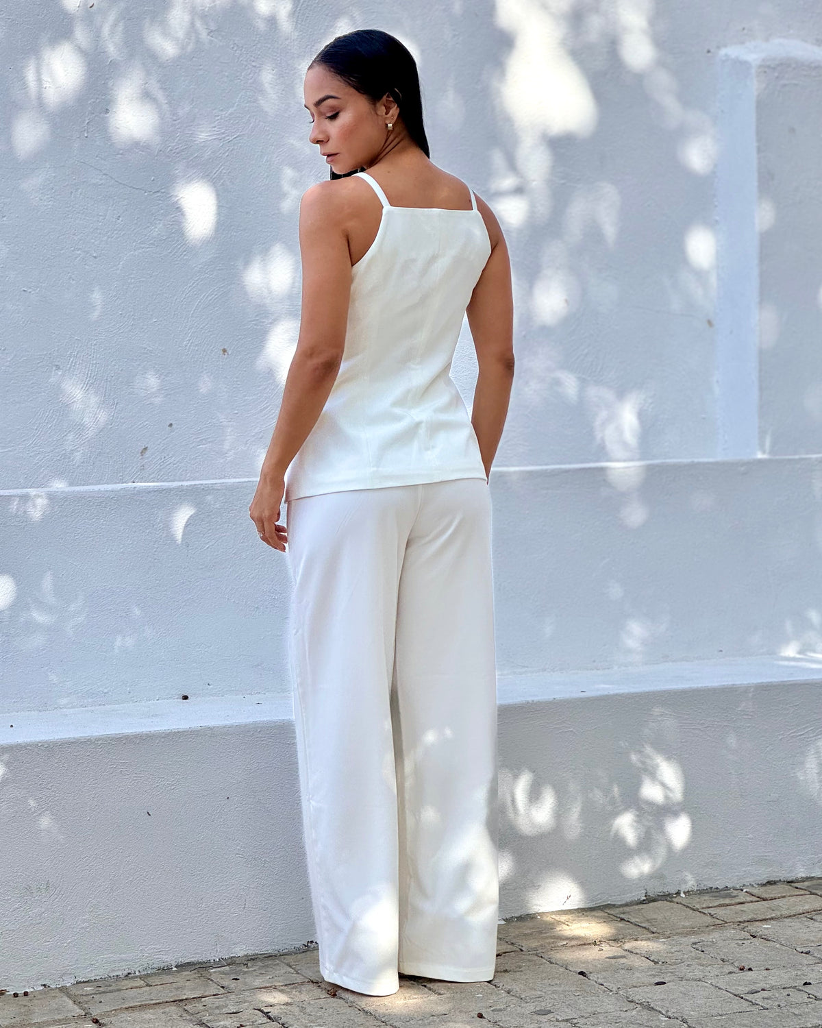 Set Chaleco Sastre + Palazzo Wide Leg
