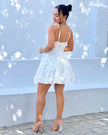 Vestido Blossom · Mini Floral Crema con Corset